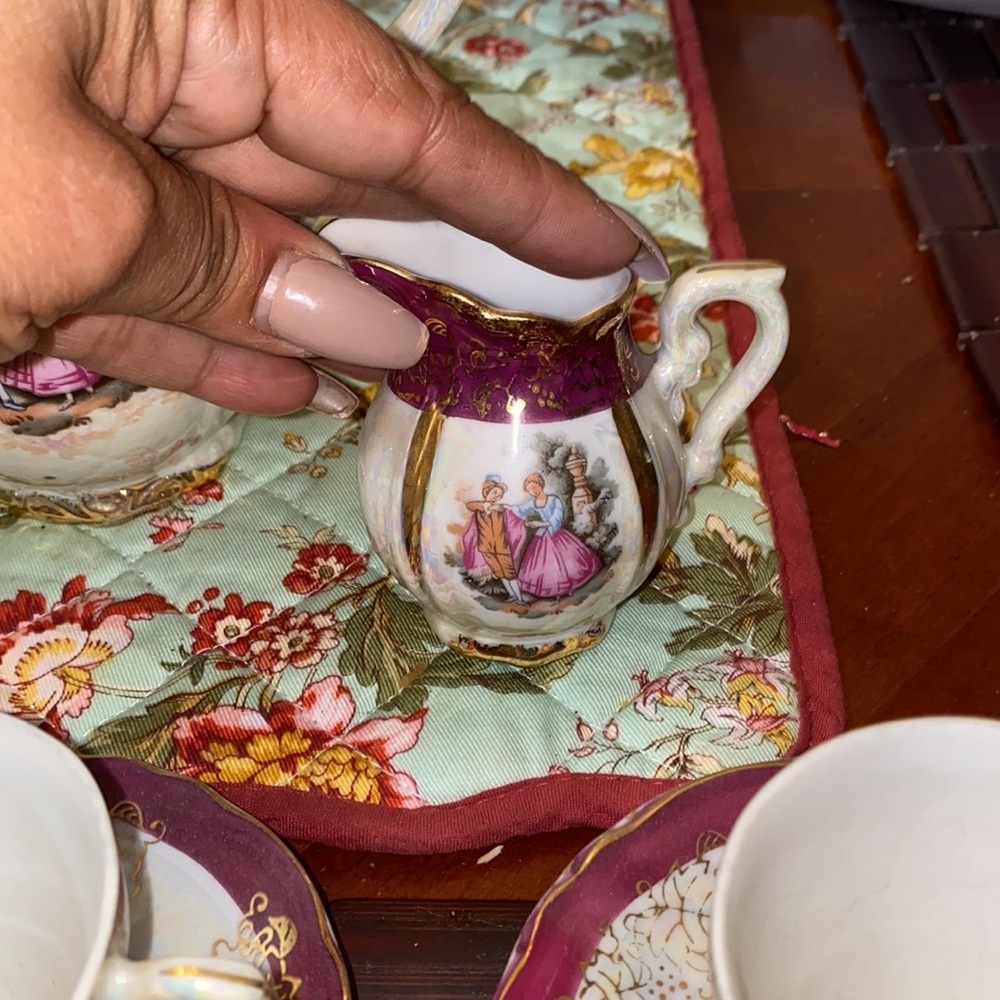 Vintage porcelain 15 pc tea set.. - Picture 4 of 7